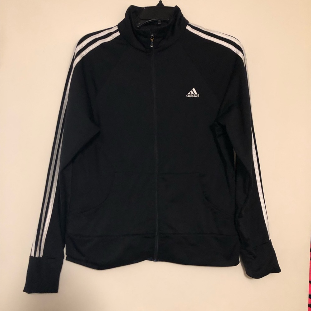Adidas Black Zip Up Jacket Size Large